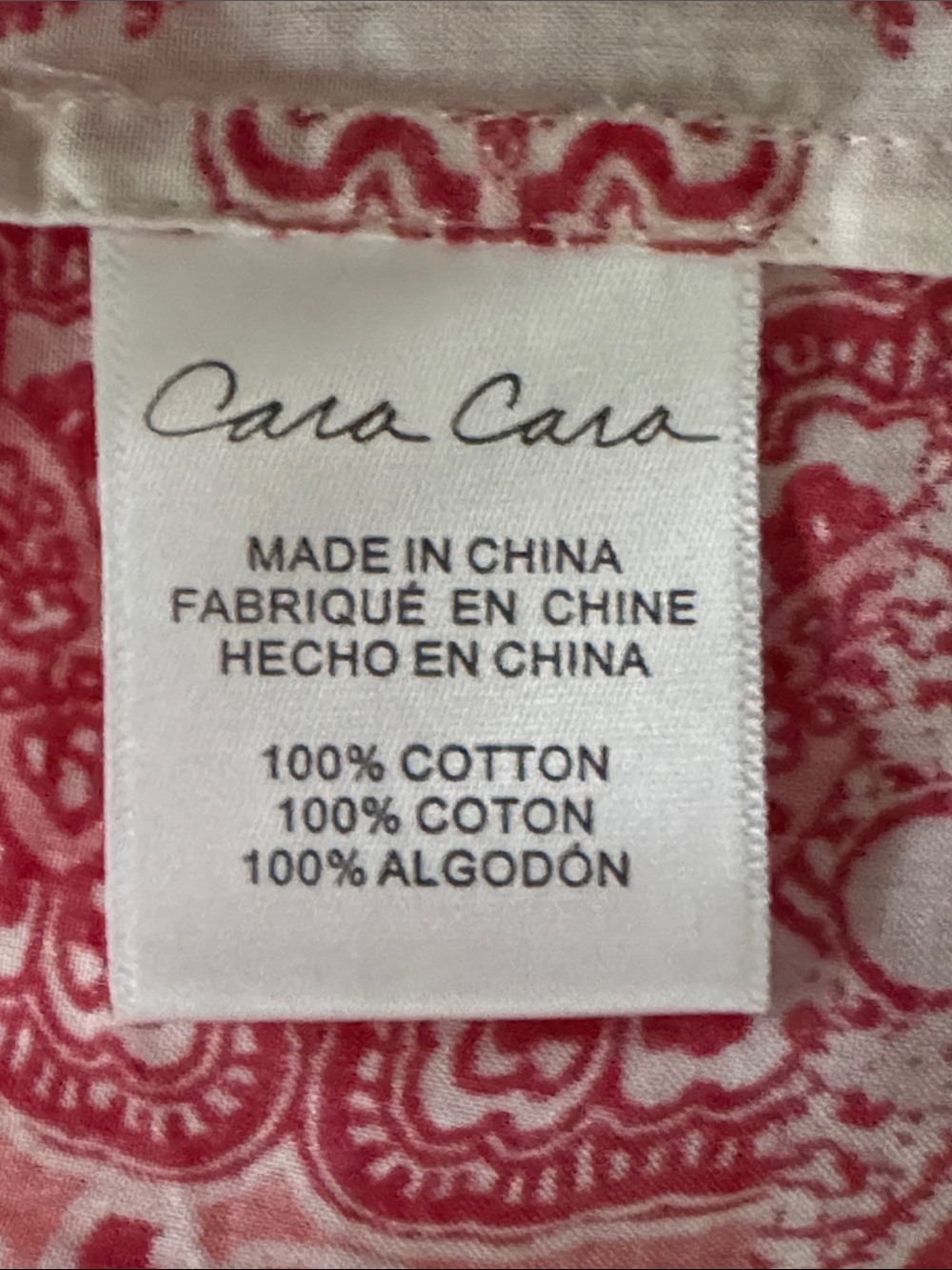 Tuckernuck Cara Cara Jazzy Red White Paisley Print Smocked Midi Dress M - Picture 12 of 13